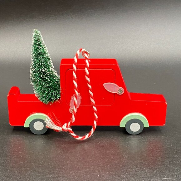 Target Wondershop Red Truck Photo Frame Christmas Tree Ornament Holiday Decor - Picture 2 of 12